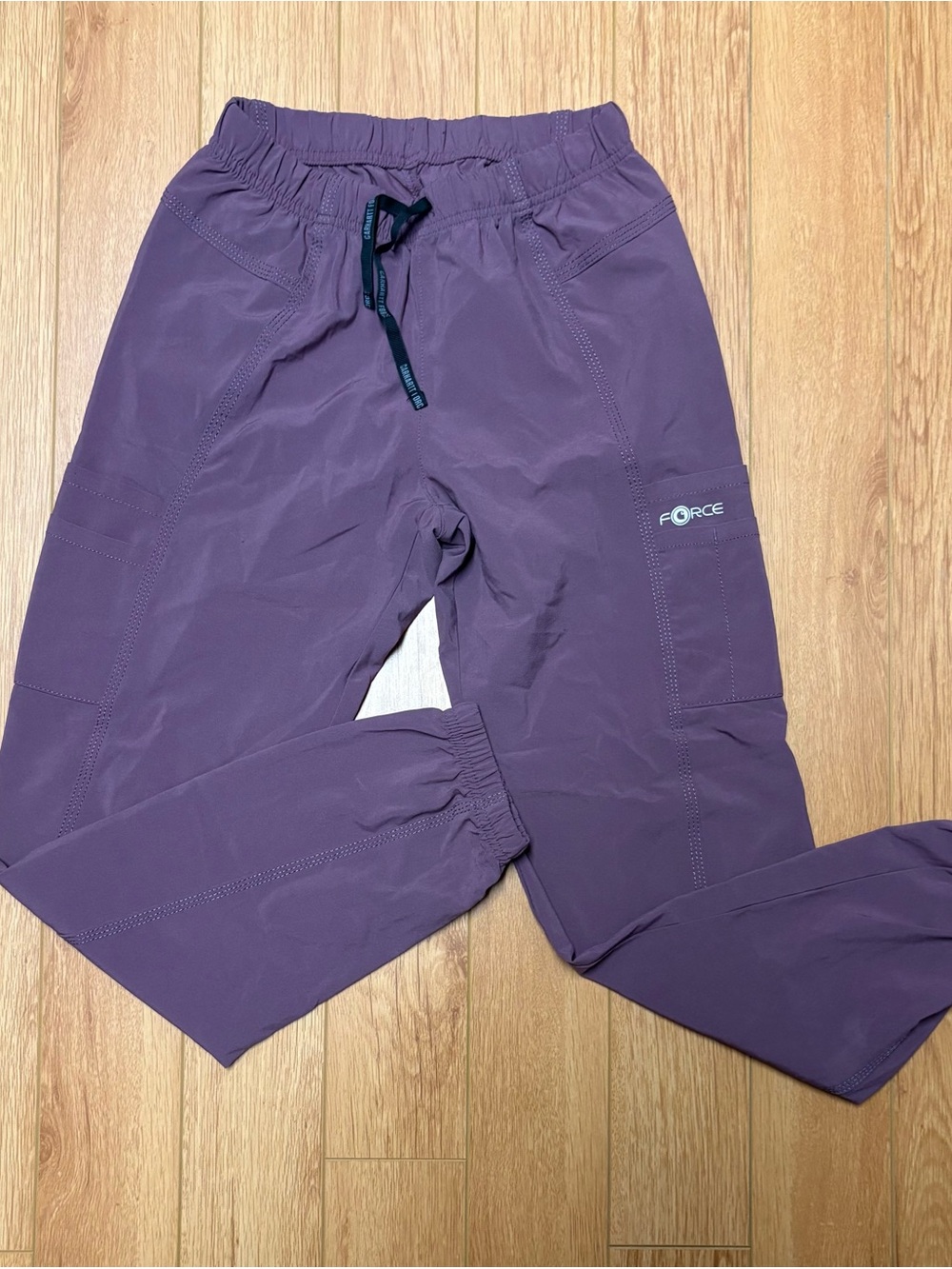 Carhartt Women's Purple Elastic-Waist Jogger Pants